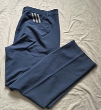 Adidas Mens  Navy Blue Golf Trousers 40W x 32L