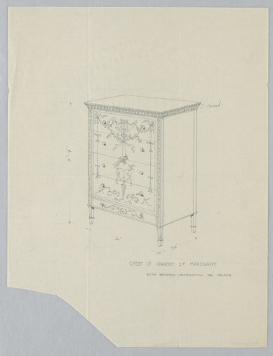 Davenport mahogany chest - davenport,