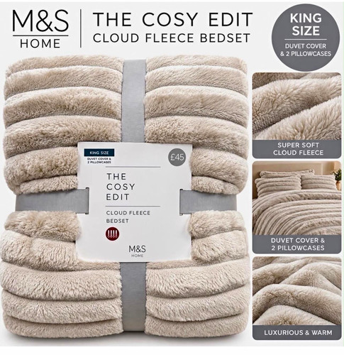 Home cloud fleece - m&s, king