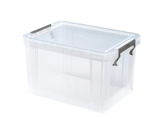 Plastic storage boxes clear - plastic,