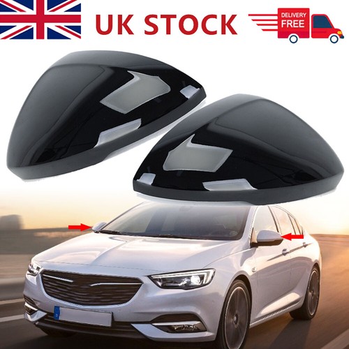 Pair gloss black - wing, mirror