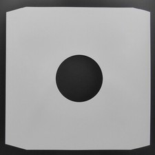 12" White Paper Record Sleeves
