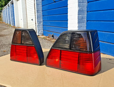 VW Volkswagen Golf mk2 gti HELLA half smoked Tail Lights Rear tinted Lamps rare