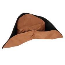 1PC Tricorn Accs Vintage Cloth Pirate Hat for Unisex Adults Festival Costume