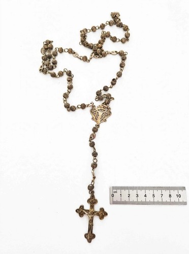 Antique filigree rosary - antique,