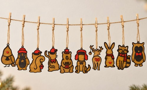 Woodland animal christmas - 10,