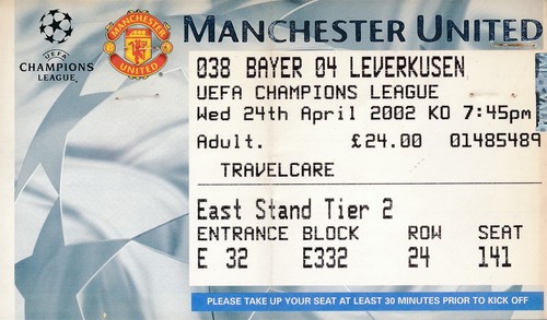 Ticket manchester united v - manchester,