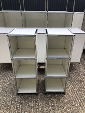 Original  2 X USM Haller dining / bedside storage cabinets / Shelving