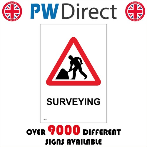 Sign surveying men - surveying, work