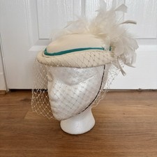 Vintage Pillbox Feather Hat