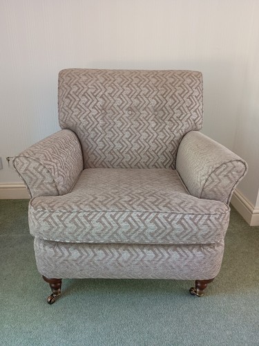 Taupe coloured armchair - taupe,