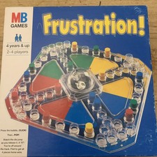 Vintage 1996 MB  Games Frustration Board Game Complete Boxed