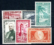 MONACO 1949 365-370 * IMPECCABLE HIGHEST QUALITY AIRMAIL (F4425