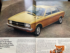 Original VW Brochure K70 VW