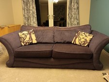 DFS deep purple sofas and
