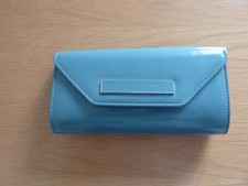 NEW LADIES BLUE CLUTCH HANDBAG WITH SHOULDER CHAIN BY NEXT