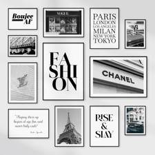 Fashion Designer Posters Beauty Home Gift Bedroom Wall Art Quote Prints Pictures