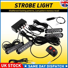 4x 6 LED 12/24V Amber Recovery