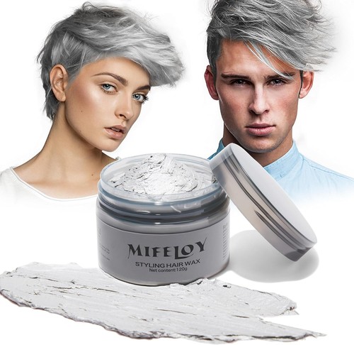 Temporary silver gray hair - silver,