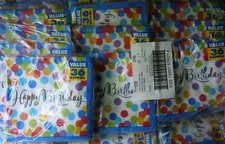 4752 x Happy Birthday Napkins
