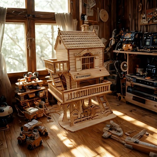 Wooden house diy - house, –