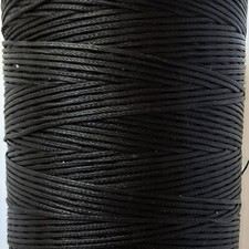 Black Waxed Nylon Cord 5m - 50m Strong Jewellery Thread Bracelet 1mm 1.5mm & 2mm
