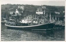 Spanish motor fishing vessels at bermeo apr 1971