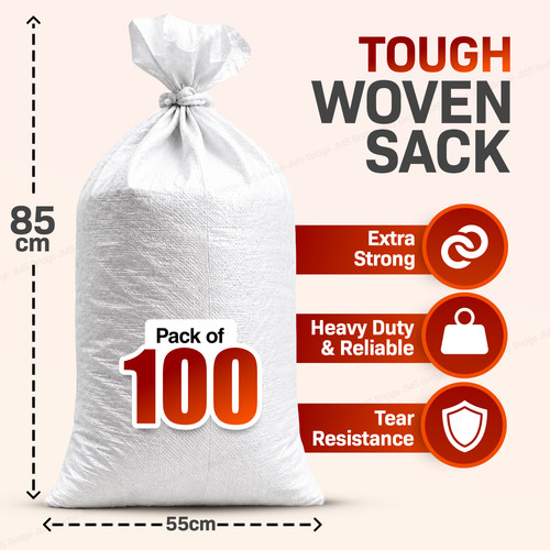 100 woven polypropylene bags - 100,