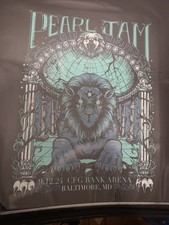 Pearl Jam Baltimore Poster