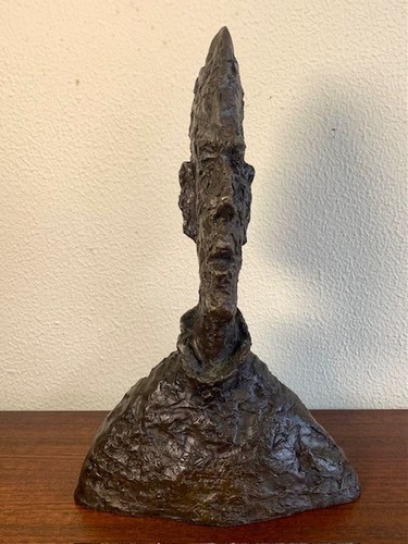 Bronze bust head - man, diego