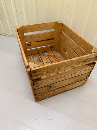 Wooden fruit crate box storage - wooden,