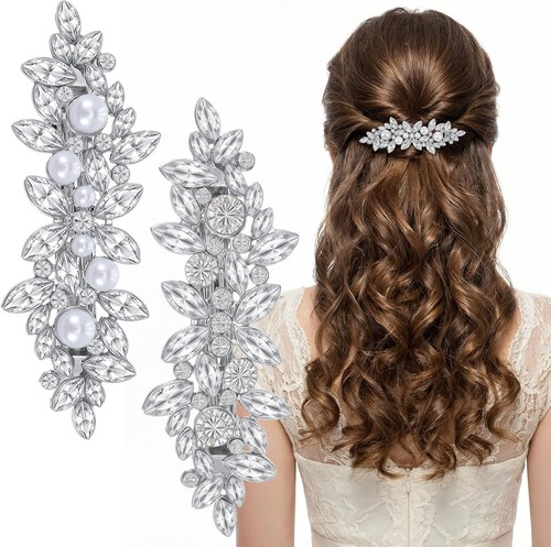 2pcs diamante hair clips for - diamante,