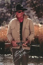 A4 Photo Signed John Wayne in