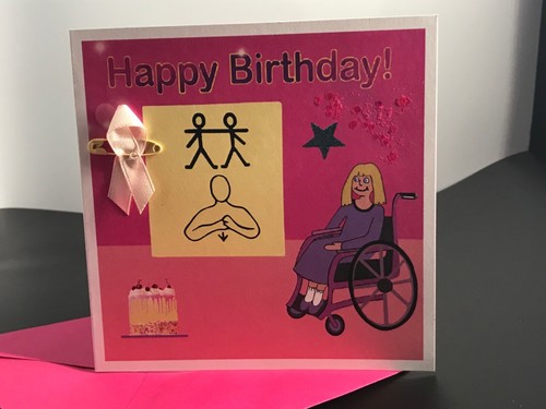 Happy birthday pink makaton