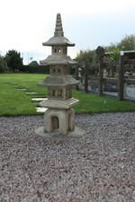5 PIECE ORIENTAL STONE PAGODA