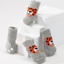 4pcs Cartoon Dog Socks Anti