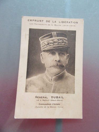 Old postcard general dubail - old,