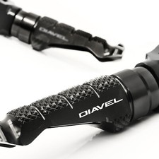 For Ducati DIAVEL / CARBON 11-17 16 15 CNC R-FIGHT Rider Front Foot Pegs Black