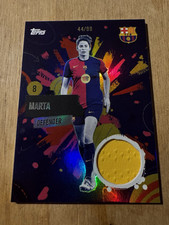 Topps Marta Relic Card - Barca Rumba Worn Shirt Swatch / 44 of 99 - EXCELLENT