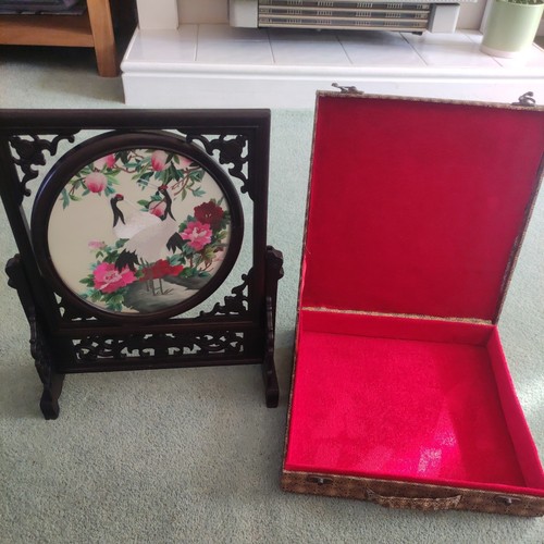 Asian silk embroidery double - embroidery,