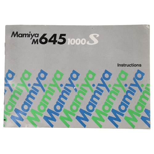 Mamiya m645 1000s - 1000s, instruction