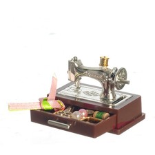 Silver Sewing Machine With