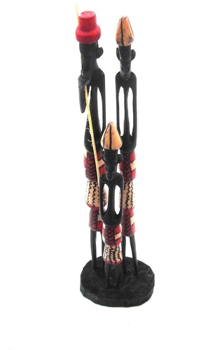 Hand carved wooden african - carved,