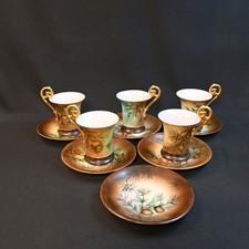 T&V Limoges 5 Chocolate Cups &