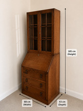Vintage Oak Writing Bureau