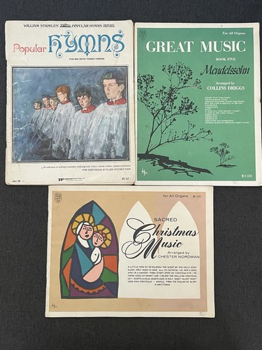 Vintage organ music books - vintage,