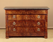 Antique French Mahogany & Marble Top Commode c.1820