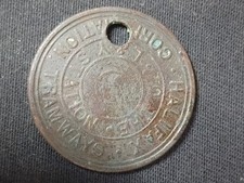 Halifax Corporation Tramways " To The L&Y Station" Employee Pay Check No 145.