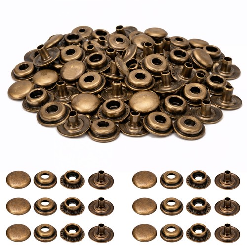 Heavy duty brass press studs - heavy,