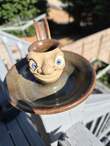 Muggins pottery ugly candle - ugly,